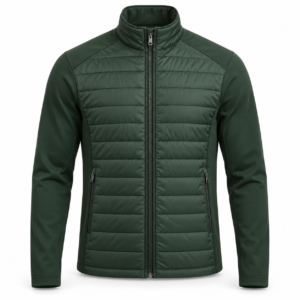 jk gj 002 hybrid quilted golf jacket green