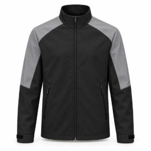 jk gj 019 raglan panel golf jacket black gray p