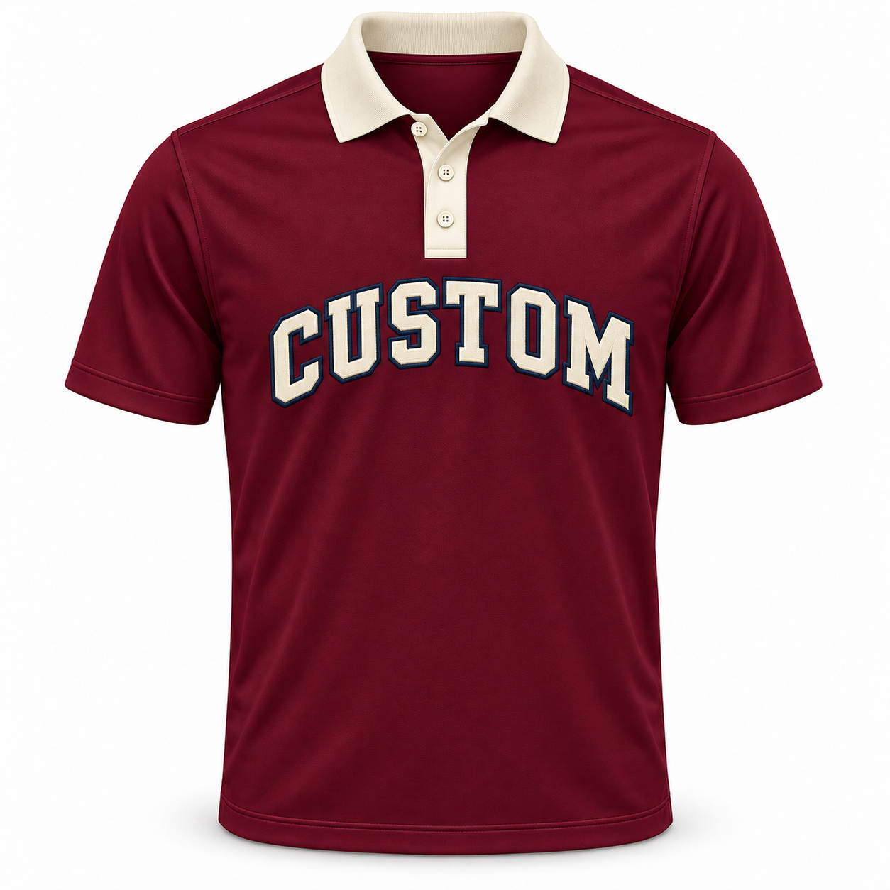 jk gp 016 collegiate custom golf polo burgundy cream jk gp 016 collegiate custom golf polo burgundy cream