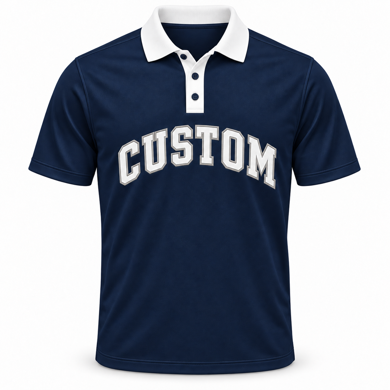 jk gp 016 collegiate custom golf polo navy white jk gp 016 collegiate custom golf polo navy white