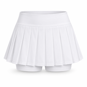 jk gs 001 pleated golf skort white