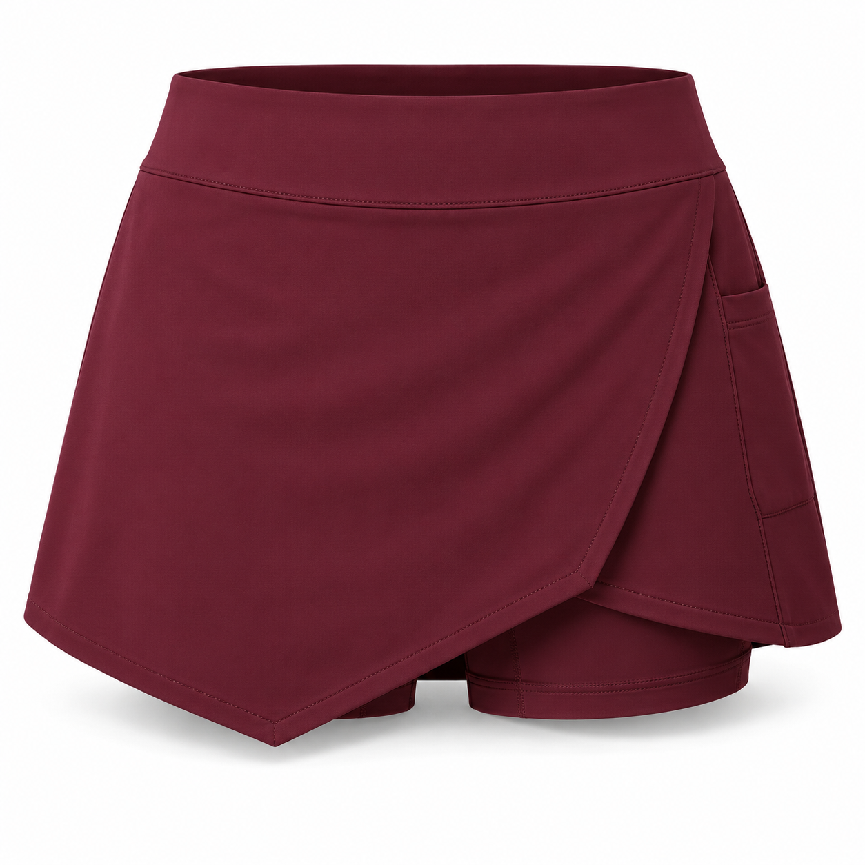 jk gs 003 asymmetric wrap golf skort sage burgundy jk gs 003 asymmetric wrap golf skort sage burgundy
