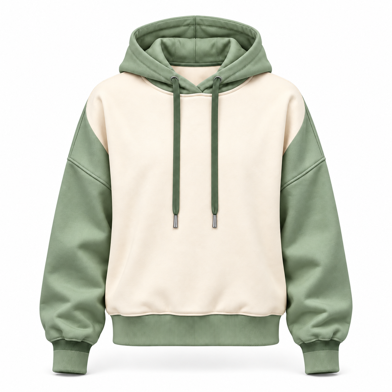 jk hd 006 cropped golf pullover hoodie cream sage p jk hd 006 cropped golf pullover hoodie cream sage p