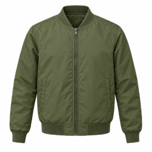 Custom olive green bomber jacket for bulk orders
