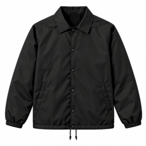 jk jk 002 snap front coach jacket black