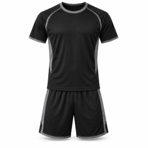 jk tn 004 mens crew tennis set black gray